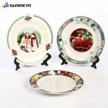 China Factory Personalized 8 inch sublimation ceramic plate of wedding plate